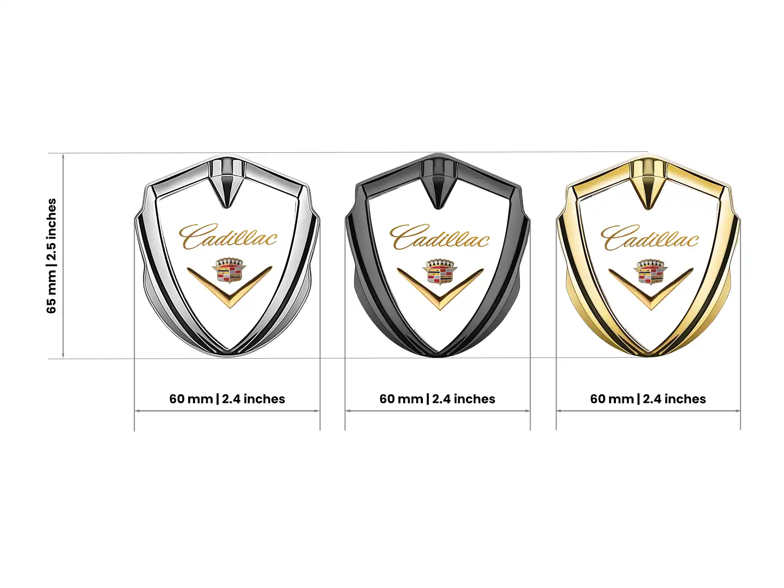 Cadillac Emblem Fender Abzeichen Langlebiges Schickes Design